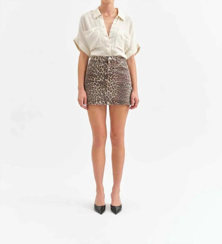 DAZE Malibu Mini Skirt In Cool Cat