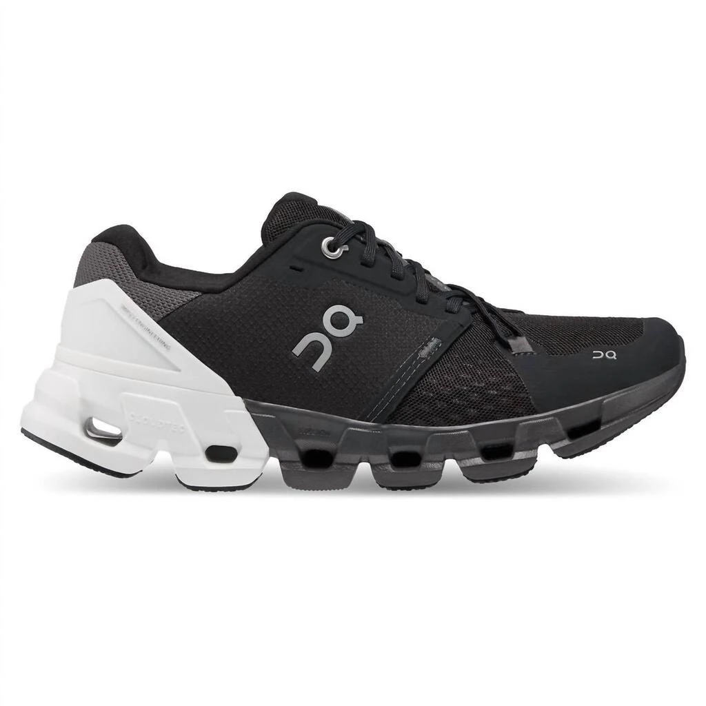 On Women's Cloudflyer Running Shoes In Black/white 2