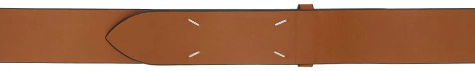 MAISON MARGIELA Tan Four Stitches Belt 1