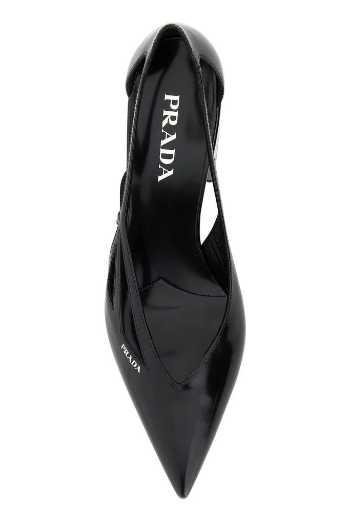 Prada Black leather pumps 3
