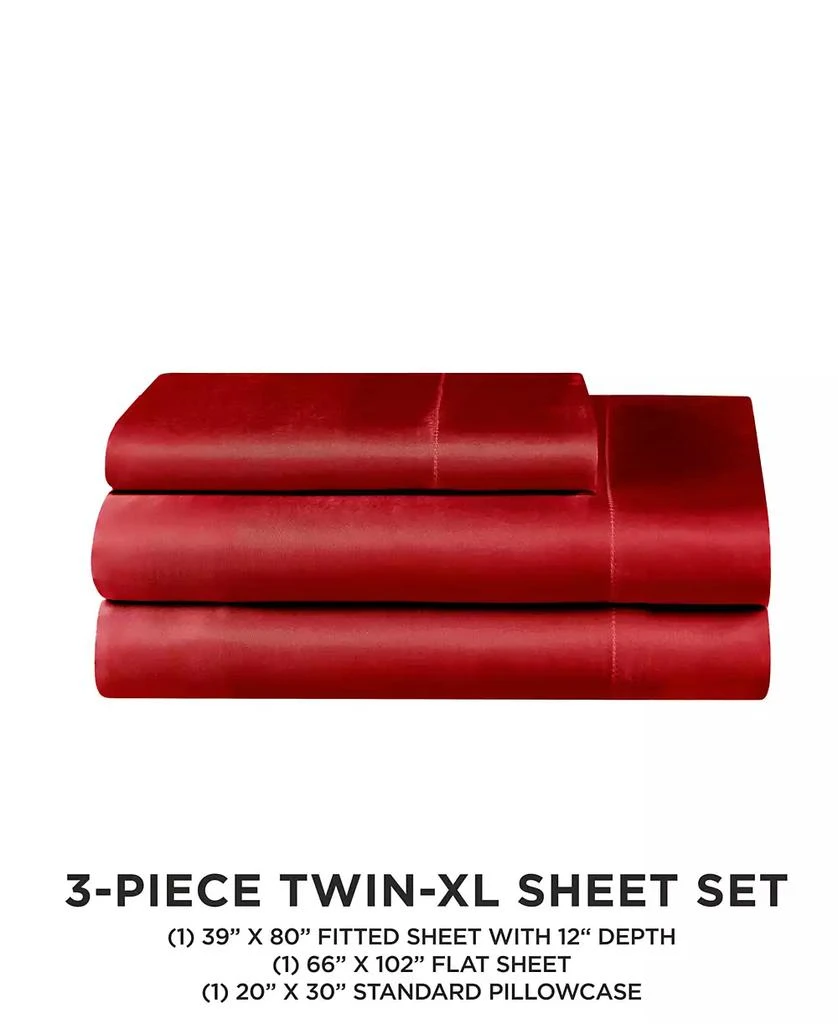 Juicy Couture Satin 4 Piece Sheet Set, Full 2
