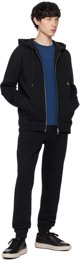 Sunspel Black Zip Hoodie 4