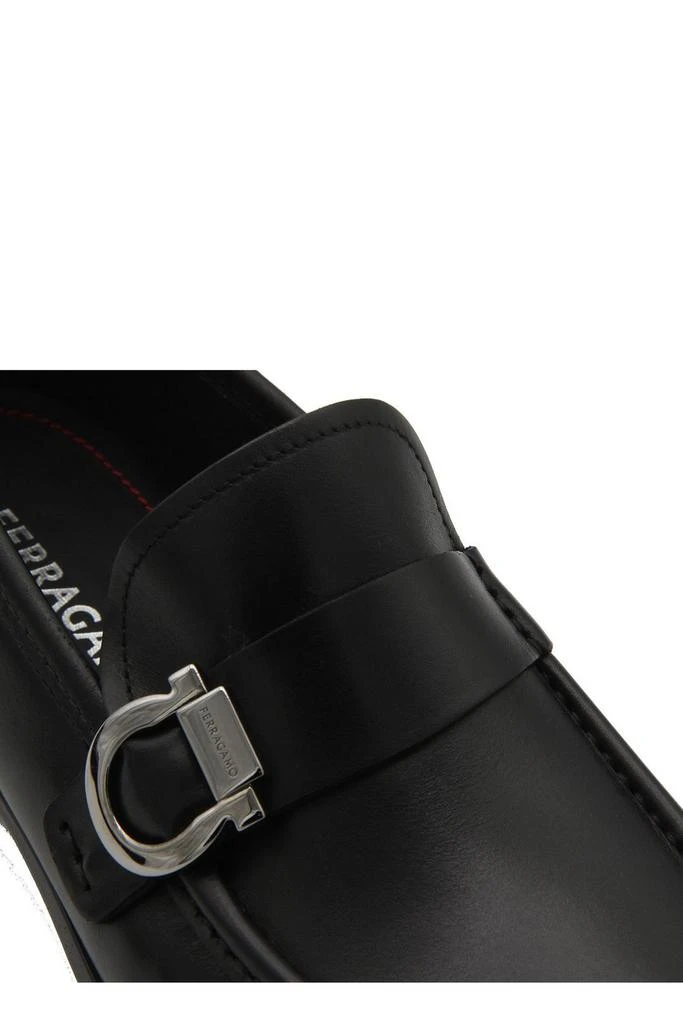 Salvatore Ferragamo Ferragamo Gancini-Plaque Slip-On Loafers 4