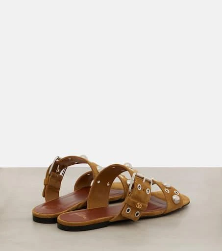 Valentino Nellcôte studded suede sandals 2