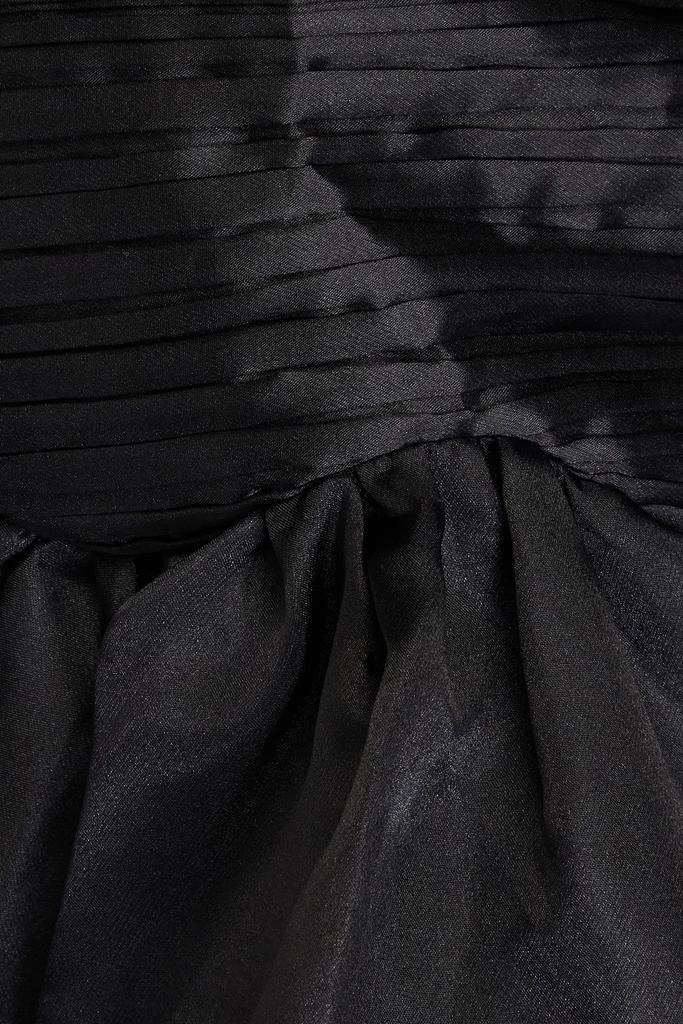 Aje Joan asymmetric pintucked organza mini dress 4