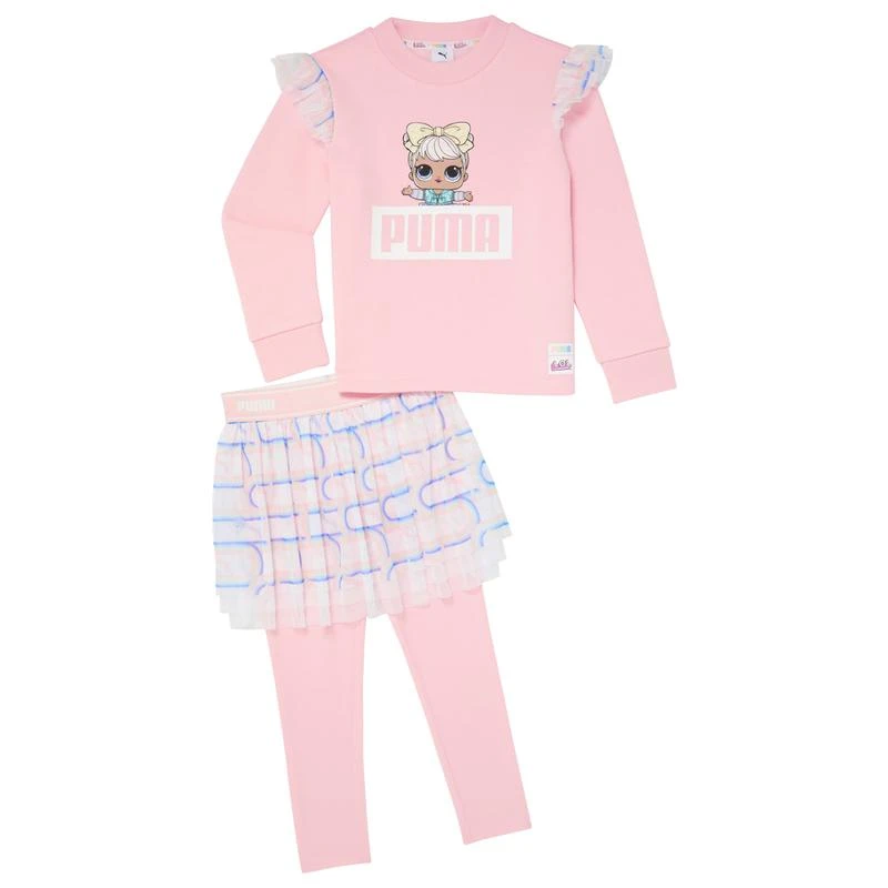 Puma PUMA LOL Dawn Fleece Skirt Leggings Set - Girls' Preschool 1