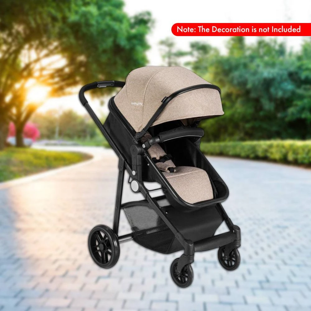 Hivvago 2-in-1 Convertible Foldable Baby Stroller for Newborns and Infants 2