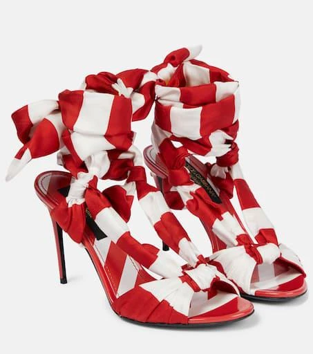 Dolce 
Gabbana Portofino 105 striped sandals 1