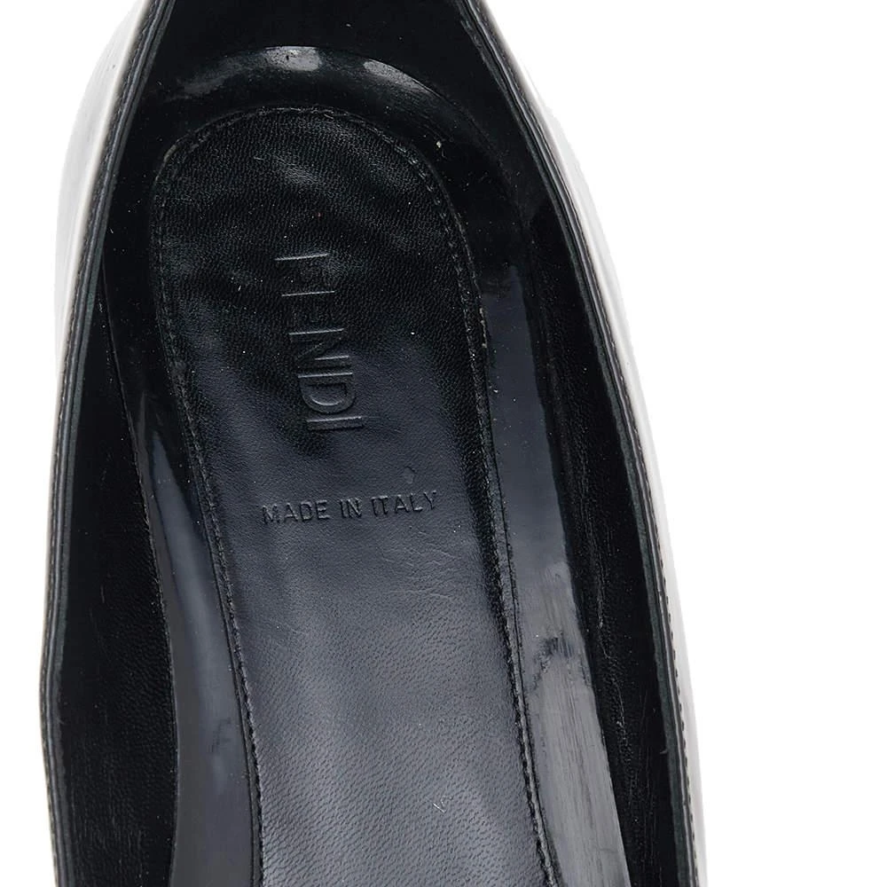 Fendi Fendi Black Patent Leather Bow Pumps Size 38 7