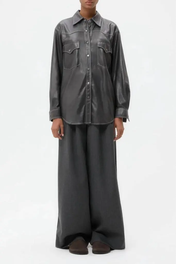 TWP Twp - Leather Dutton Shirt
