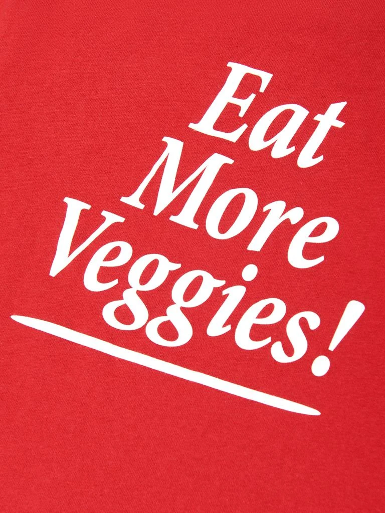 Sporty & Rich Kids Eat More Veggies T-Shirt in Red 4
