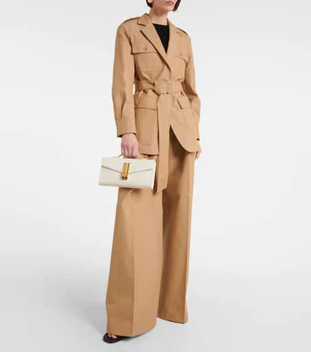 Demellier Vancouver croc-effect leather clutch 5