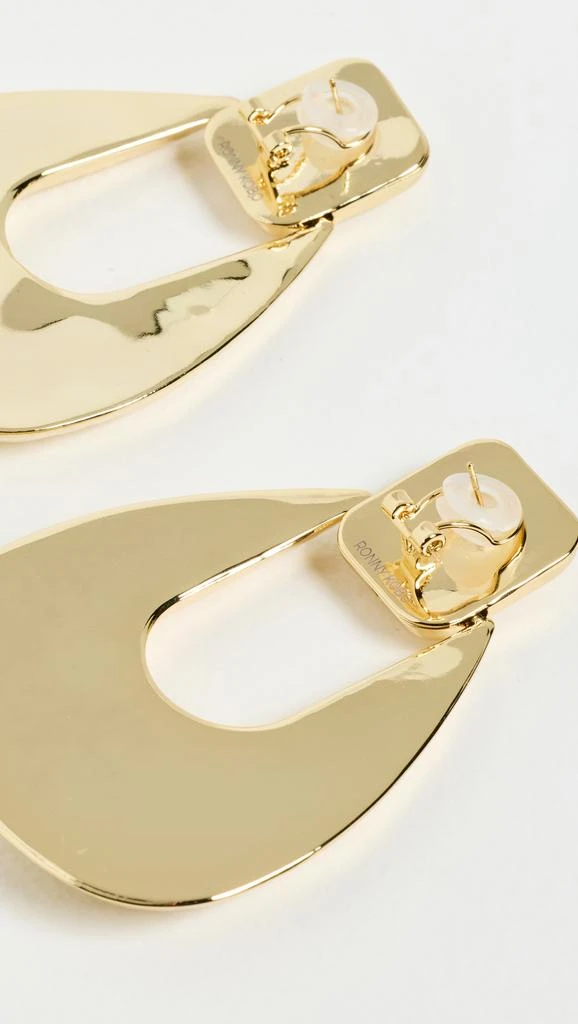 Ronny Kobo Striated Door Knocker Earrings 3