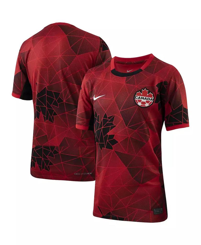 NIKE Youth Red Canada Women's National Team 2023 Home Replica Jersey