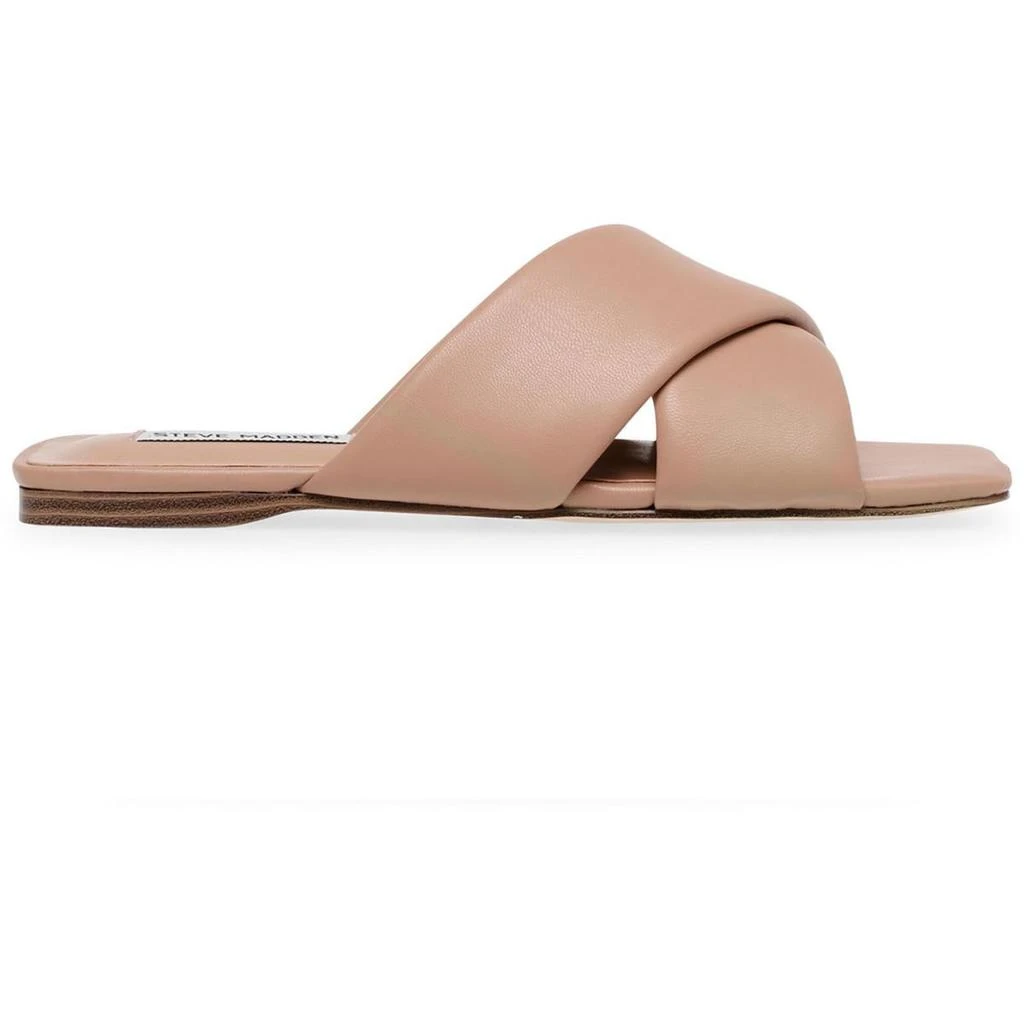 Steve Madden Mayra Womens Faux Leather Square Toe Slide Sandals 2
