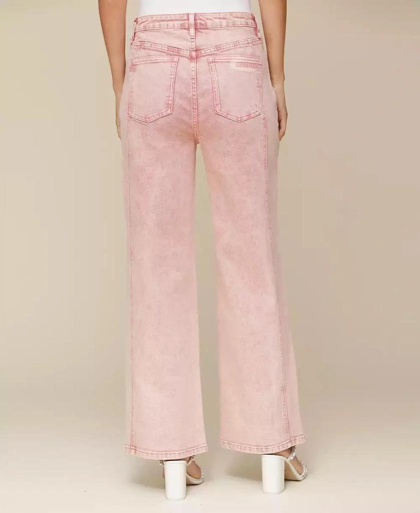 Avec Les Filles Women's High Rise Angled Seam Wide Leg Jeans 2