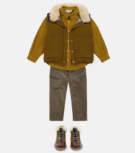 Bonpoint Berlin cotton-blend corduroy shirt