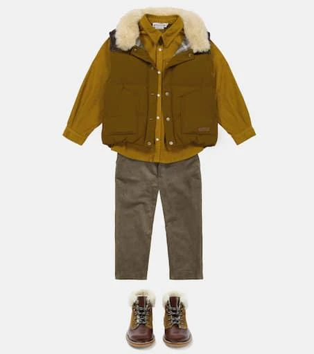Bonpoint Berlin cotton-blend corduroy shirt 2