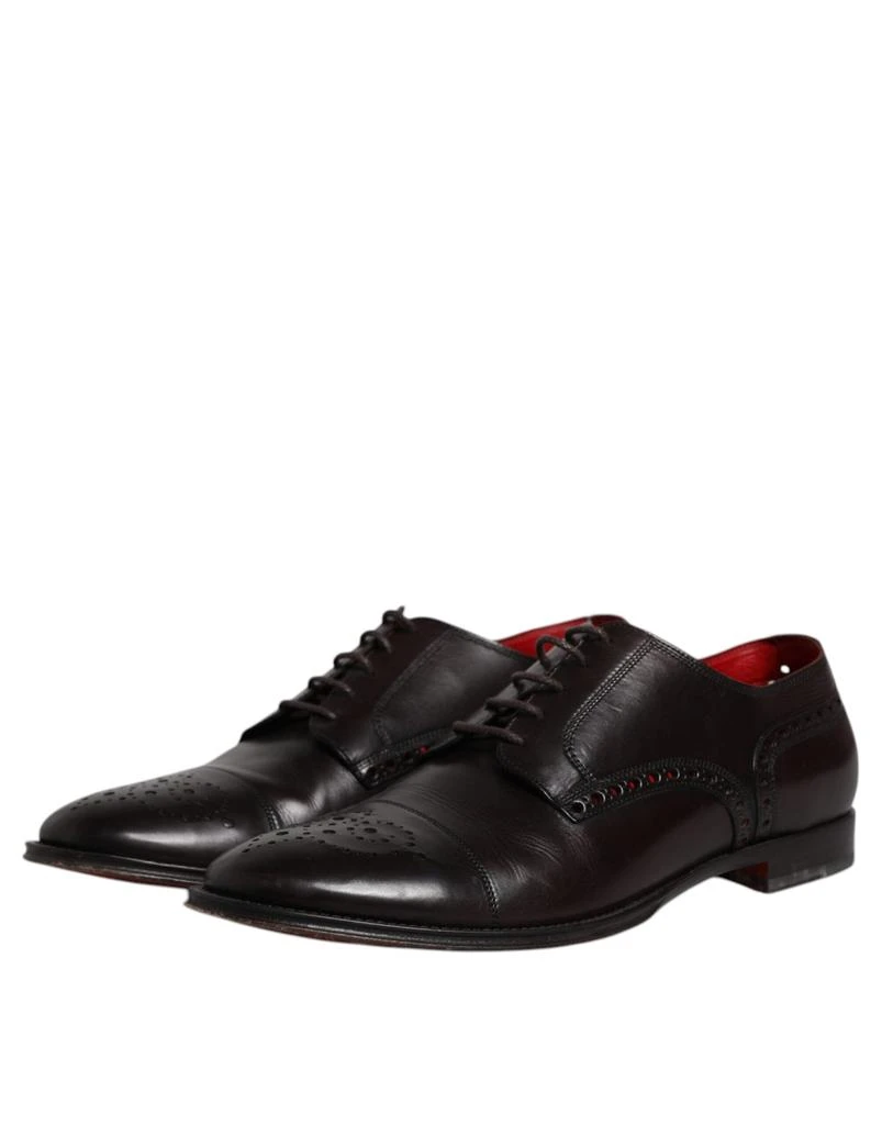 Dolce & Gabbana Calfskin Leather Derby Men Dress Men's Shoes (Pre-Owned) 4