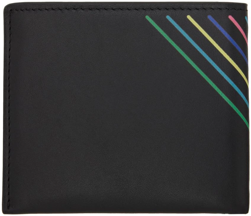 Paul Smith Black 'Sports Stripe' Billfold Wallet 2