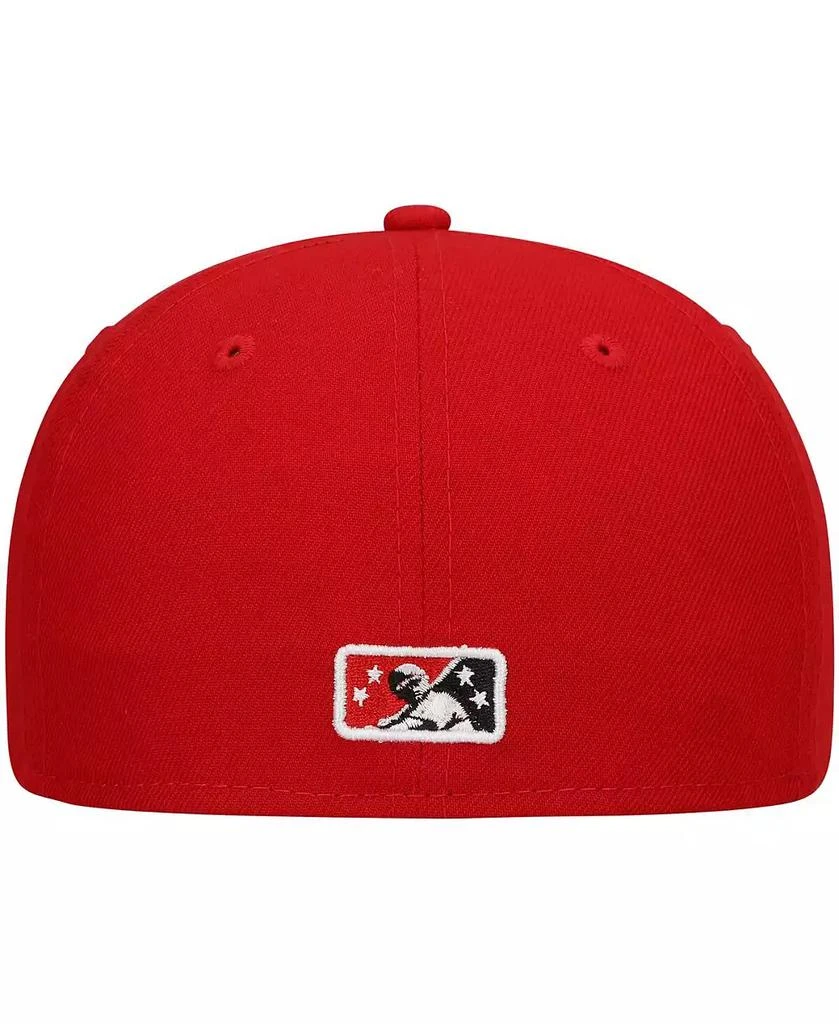 New Era Men's Red Richmond Flying Squirrels Authentic Collection Road 59FIFTY Fitted Hat 5