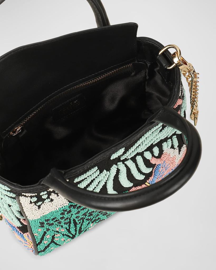 Rafe Tasha Small Floral Beaded Tote Bag