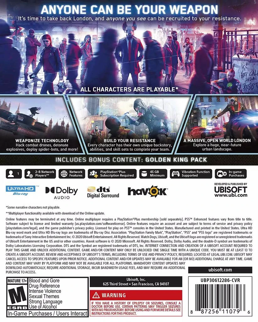 Ubisoft Watch Dogs: Legion Limited Edition for PlayStation 5 2