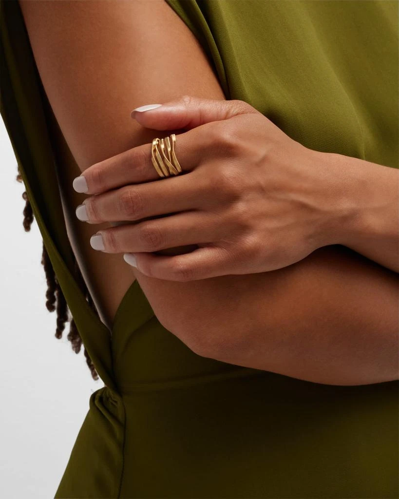 Marco Bicego 18K Yellow Gold Marrakech Five Strand Strand Ring, Size 7 2