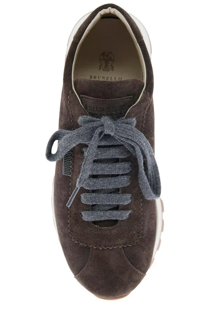 Brunello Cucinelli Brunello Cucinelli Round-Toe Lace-Up Trainers 4