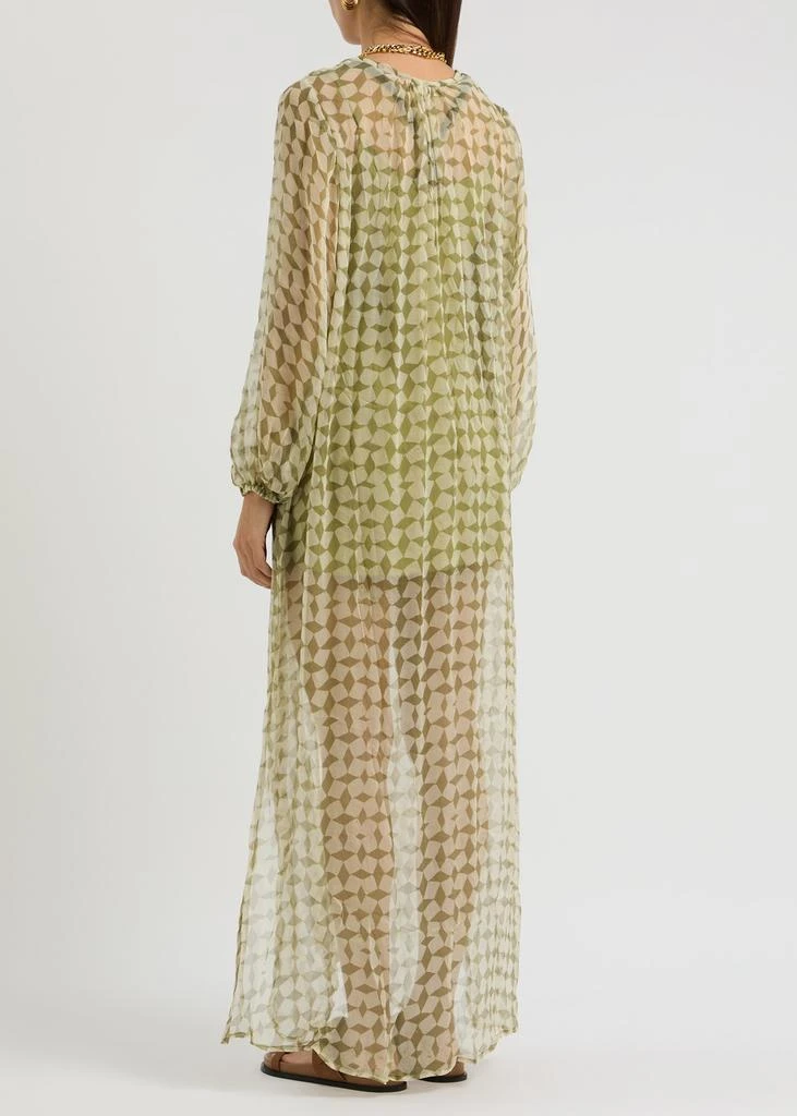 Cloe Cassandro Lea printed silk-georgette maxi dress 3