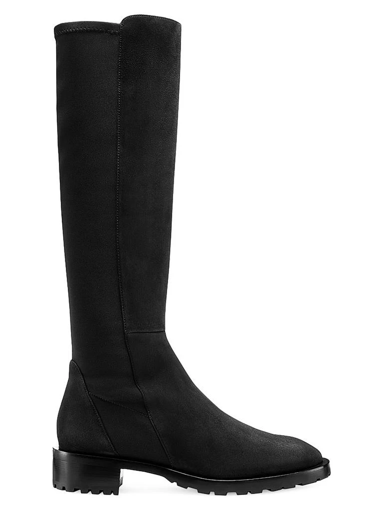 Stuart Weitzman 5050 Suede Knee-High Lug Boots 1