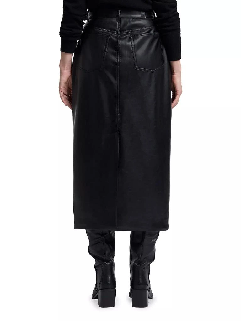 7 For All Mankind Faux Leather Maxi Skirt 5