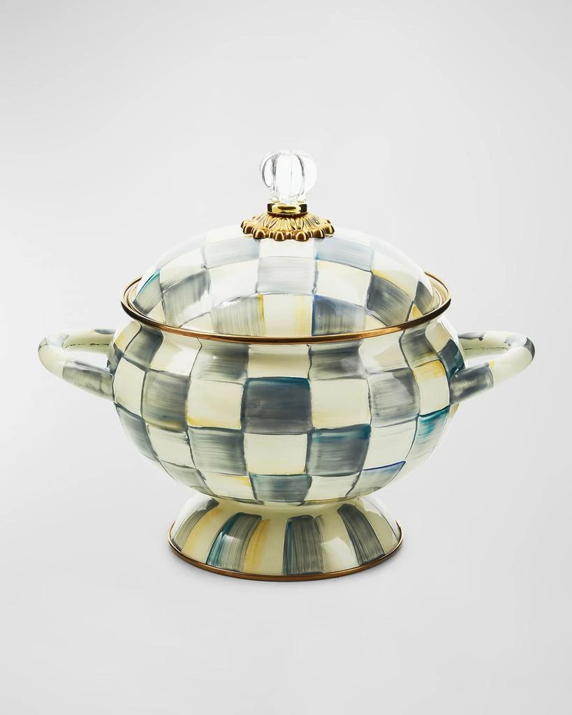 MacKenzie-Childs Sterling Check Tureen 1