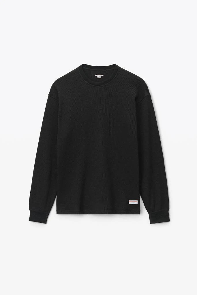 Alexander Wang UNISEX LONG SLEEVE IN COTTON WAFFLE THERMAL 2