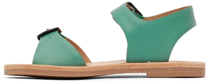 Misha 
Puff Kids Green Double Buckle Sandals 3