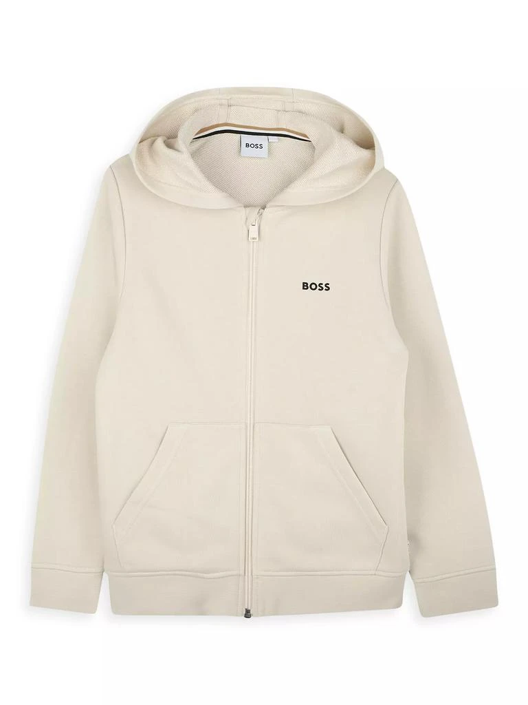 Hugo Boss Little Boy's & Boy's Logo Zip-Up Hoodie 1