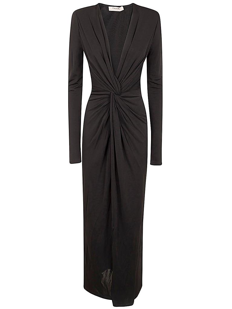 ワンピースその他 ANINE BING Mathilde dress with burgundy draping ANINE BING Mathilde Dress - Bordeaux