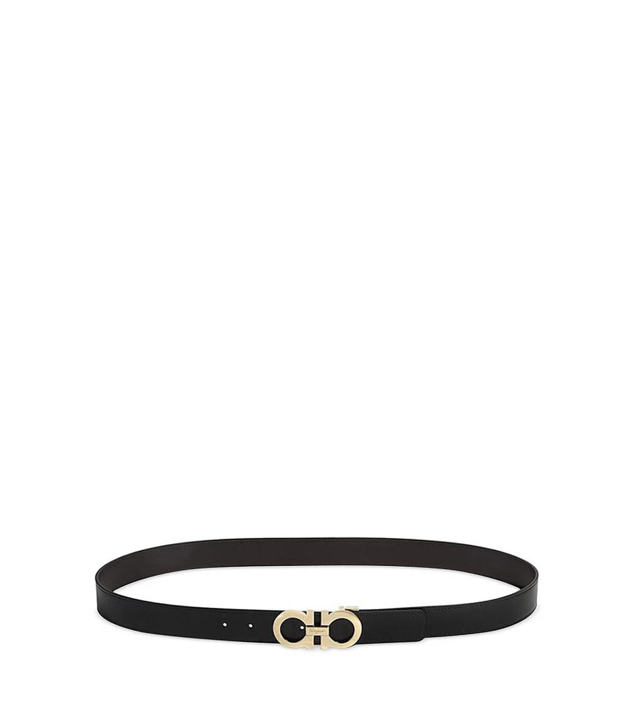 Salvatore Ferragamo Salvatore Men's Double Gancini Reversible Smooth Leather Belt 3
