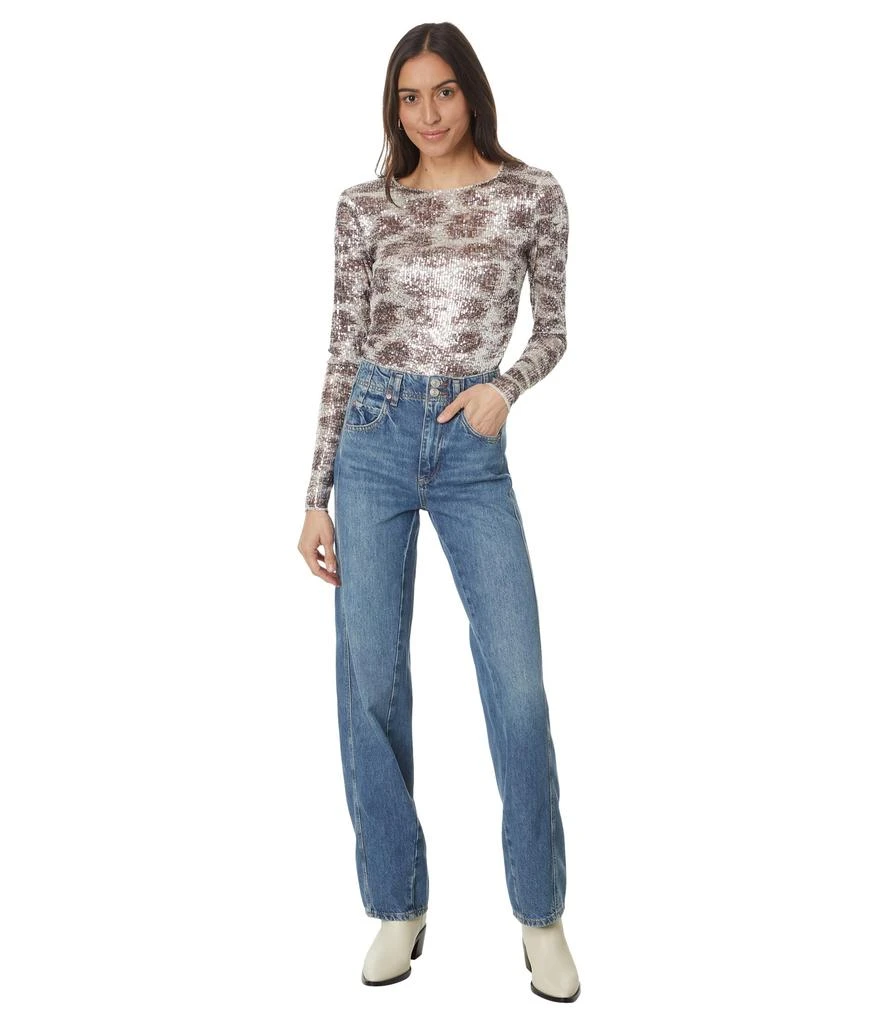 Free People Printed Gold Rush Long Sleeve 4