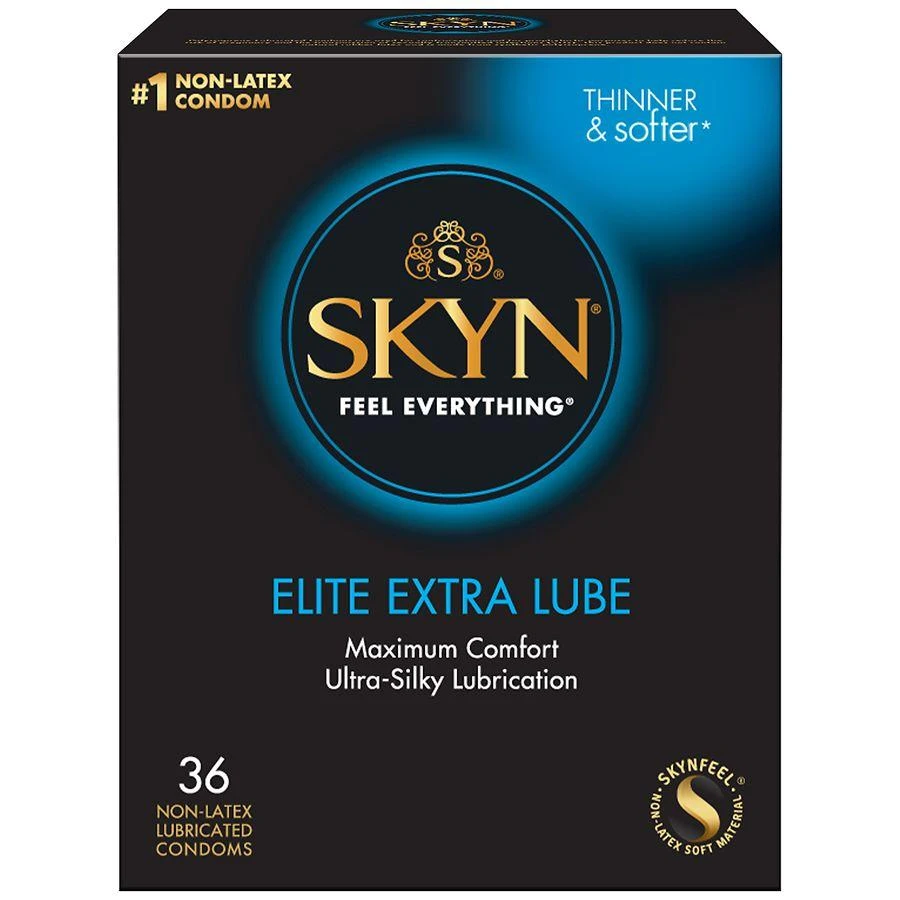 SKYN Elite Extra Lube Non-Latex Condoms 1