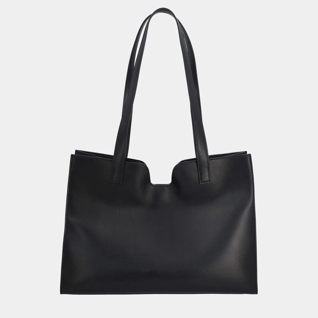 Celine Celine Black Calfskin Leather Smooth Cabas 16 Tote Bag 4