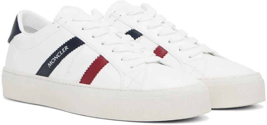 Moncler White Monaco 2 Sneakers 4