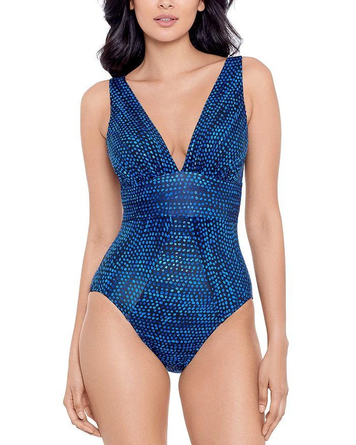 Miraclesuit Dot Com Odyssey V Neck One Piece Swimsuit 1