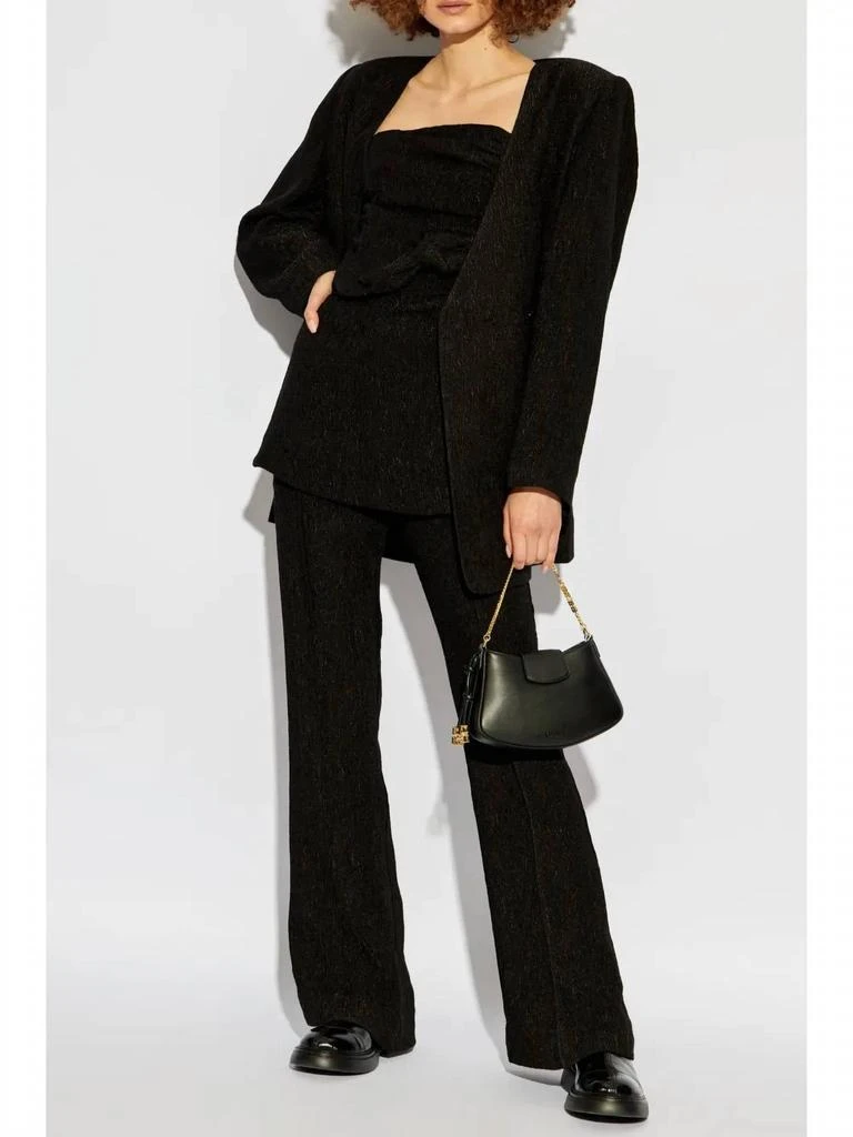 Ganni Ganni - Viscose Stretch Crepe Flared Pants 3