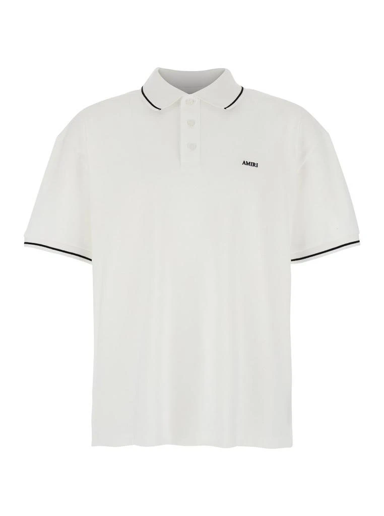 AMIRI Amiri Logo Embroidered Polo Shirt 1