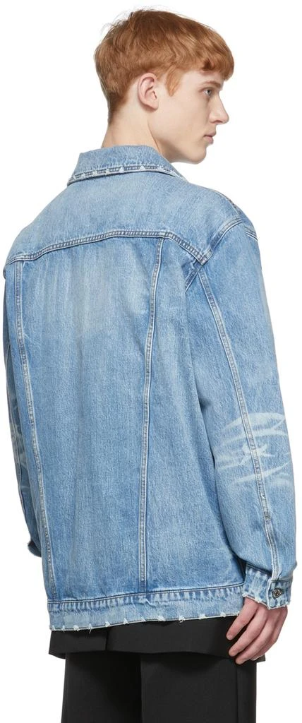 We11done Blue Trucker Denim Jacket 3