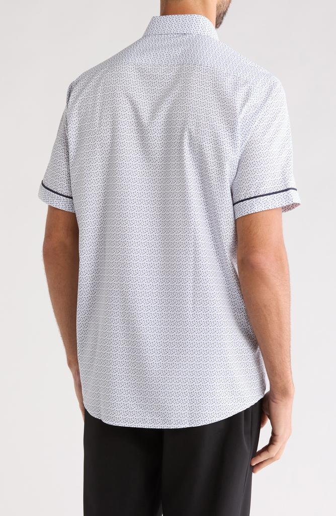 TR Premium Tipped Short Sleeve Button-Up Shirt