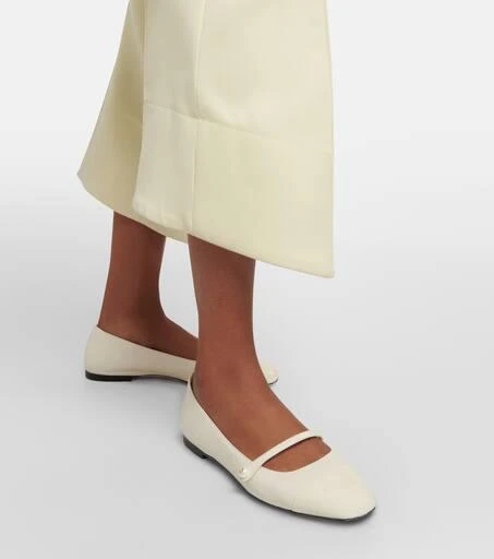 Jimmy Choo Elisa embellished leather ballet flats 4