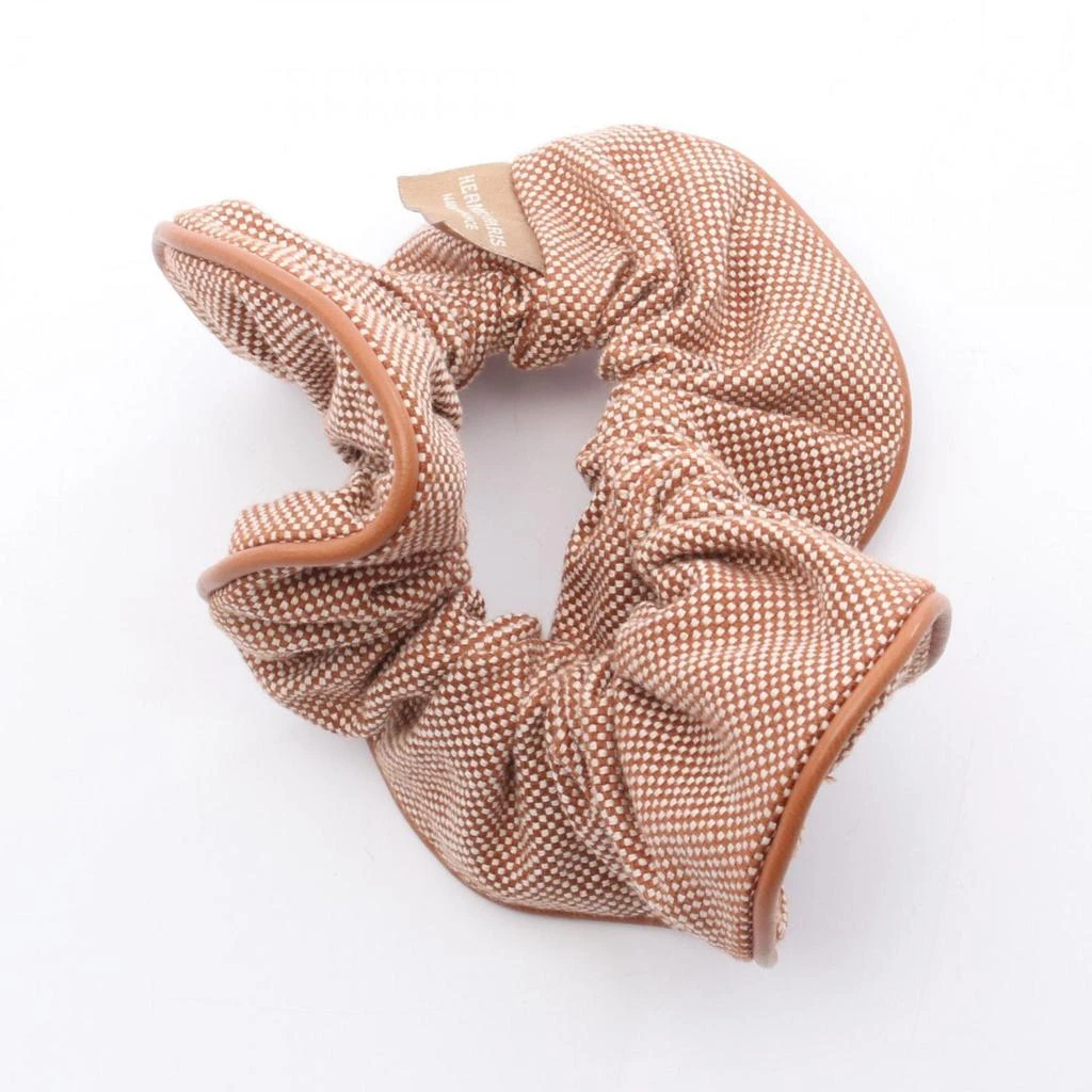 Hermes Leather Toile H Scrunchie (Pre-Owned) 2