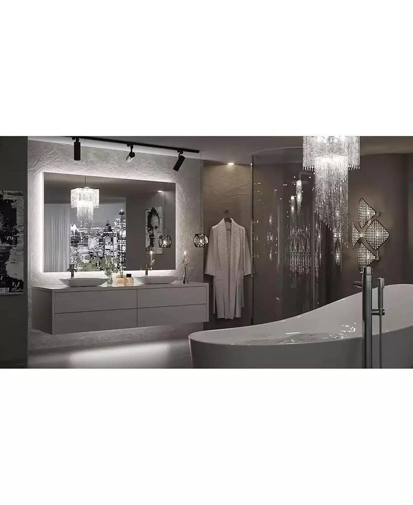 keonjinn LED Backlit Lighted Bathroom Vanity Mirror Wall Mirror Dimmable Light 3 Color Adjust 2